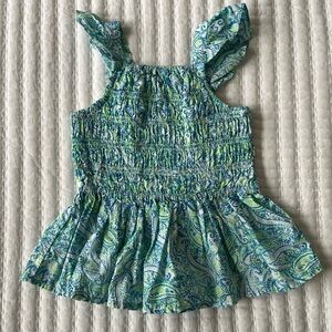 Crewcuts Kids Paisley Top - Blue and Green